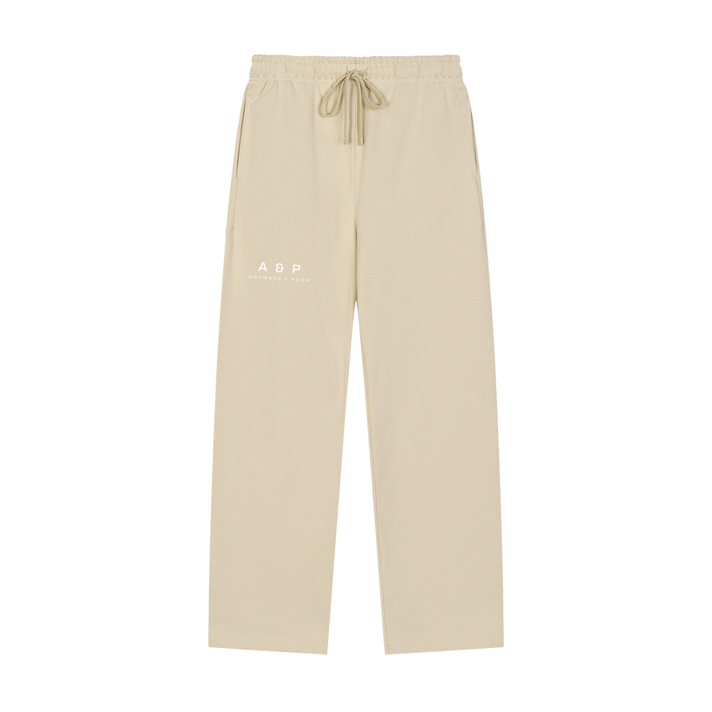 A&P Straight-Leg Sweatpants, Apricot
