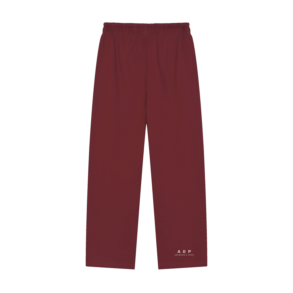 A&P Straight-Leg Sweatpants, Dull Red