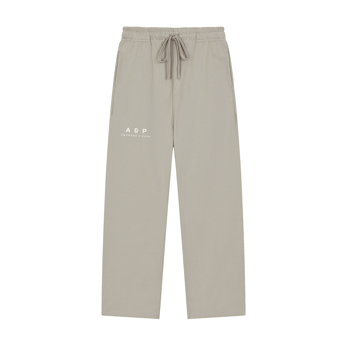 A&P Straight-Leg Sweatpants, Light Gray