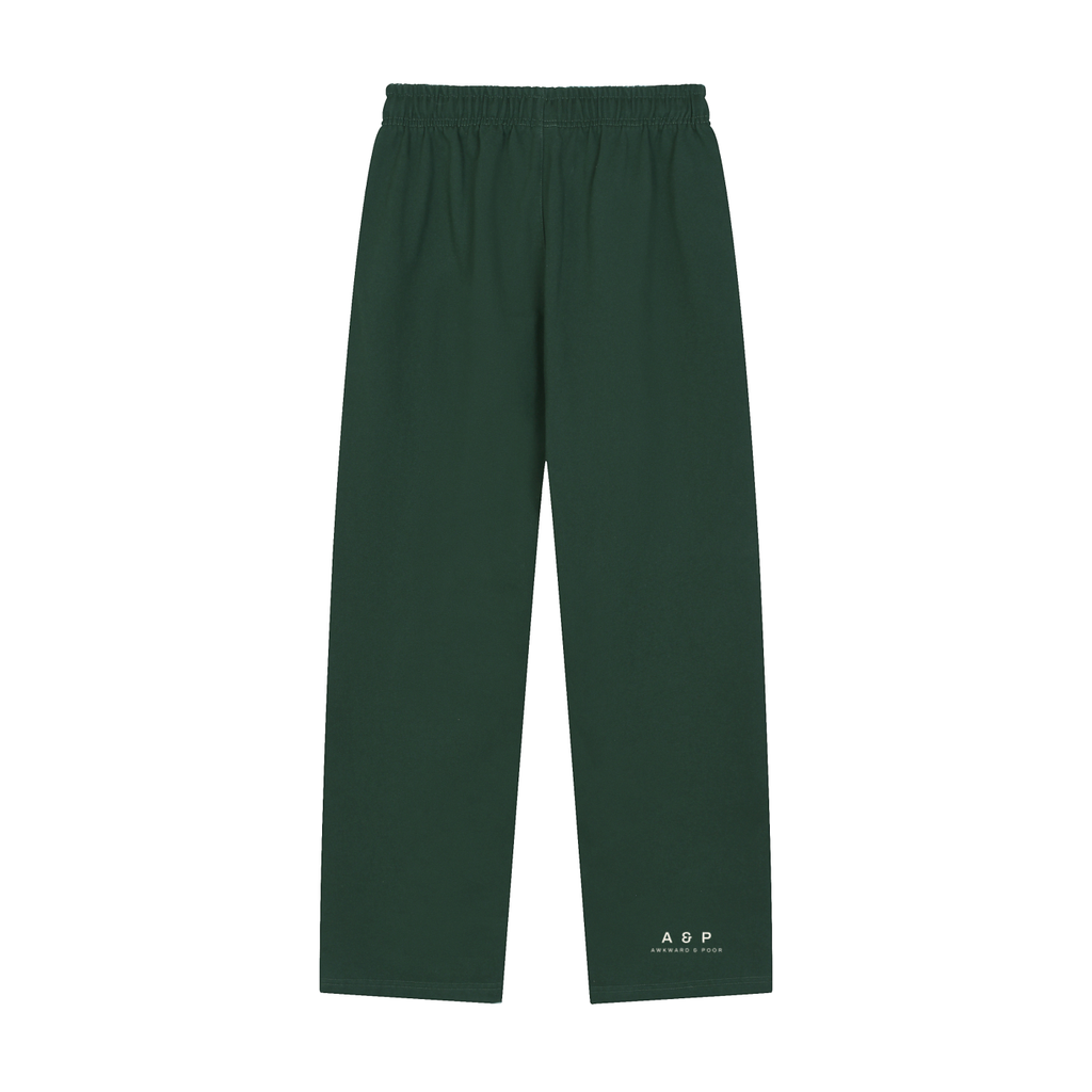 A&P Straight-Leg Sweatpants, Blackish Green