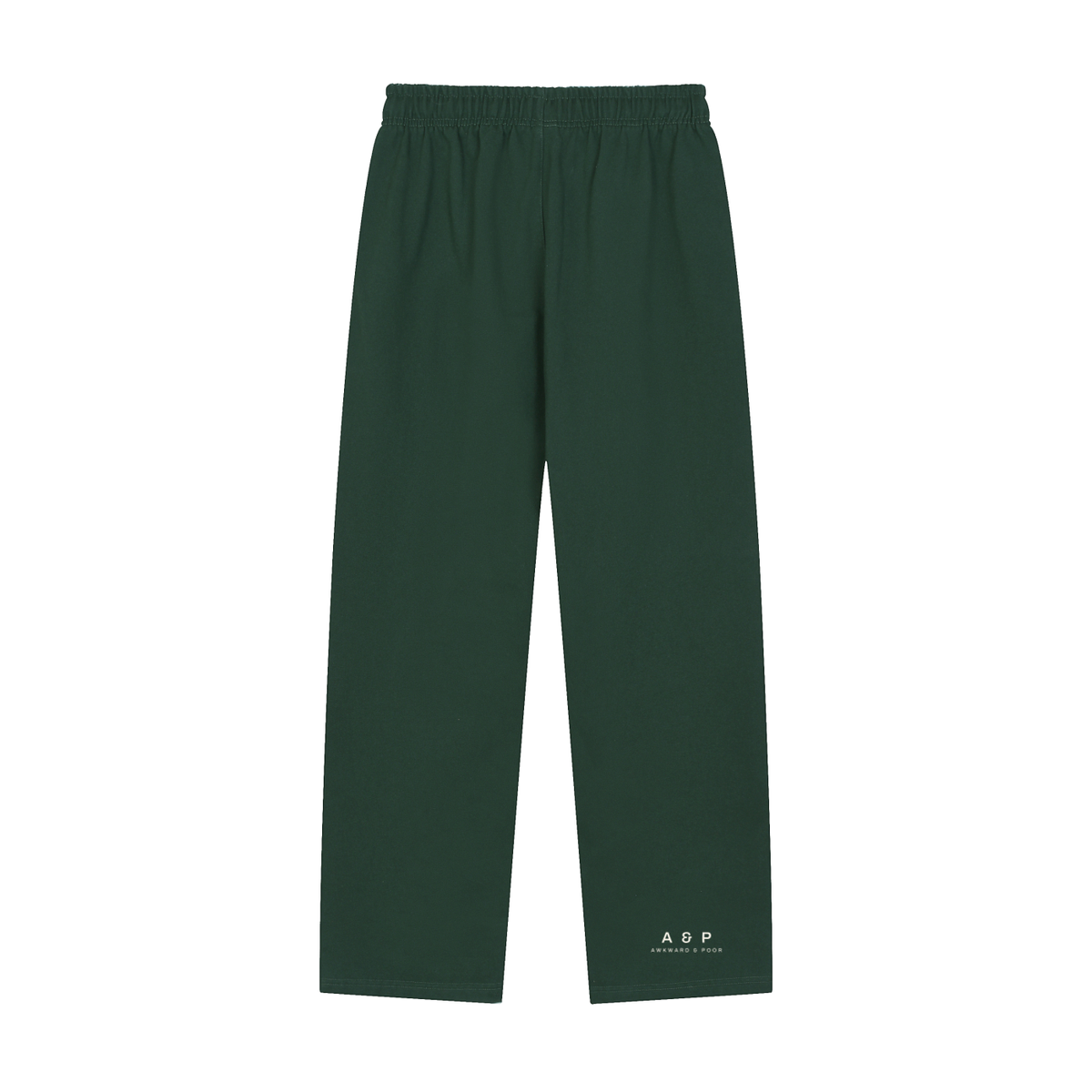 A&P Straight-Leg Sweatpants, Blackish Green
