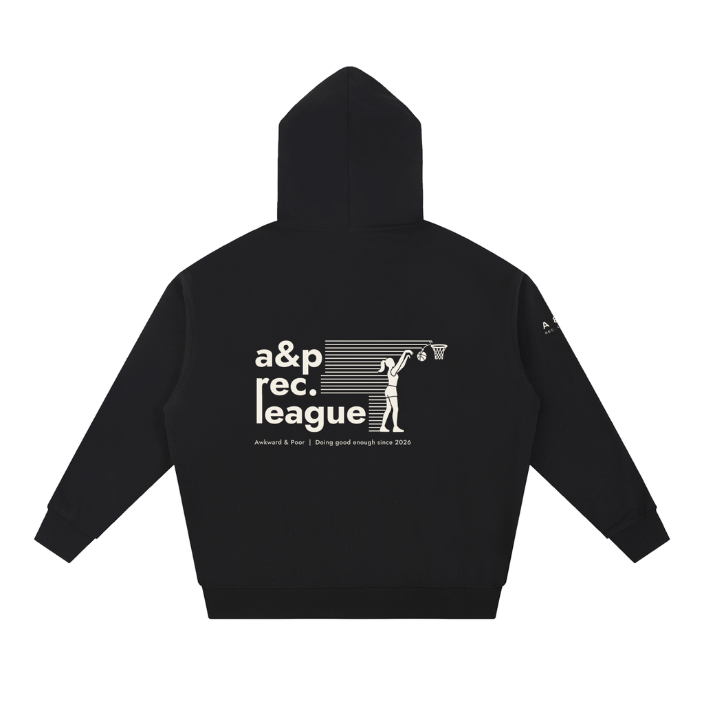 A&P Rec. League Hoodie, Black