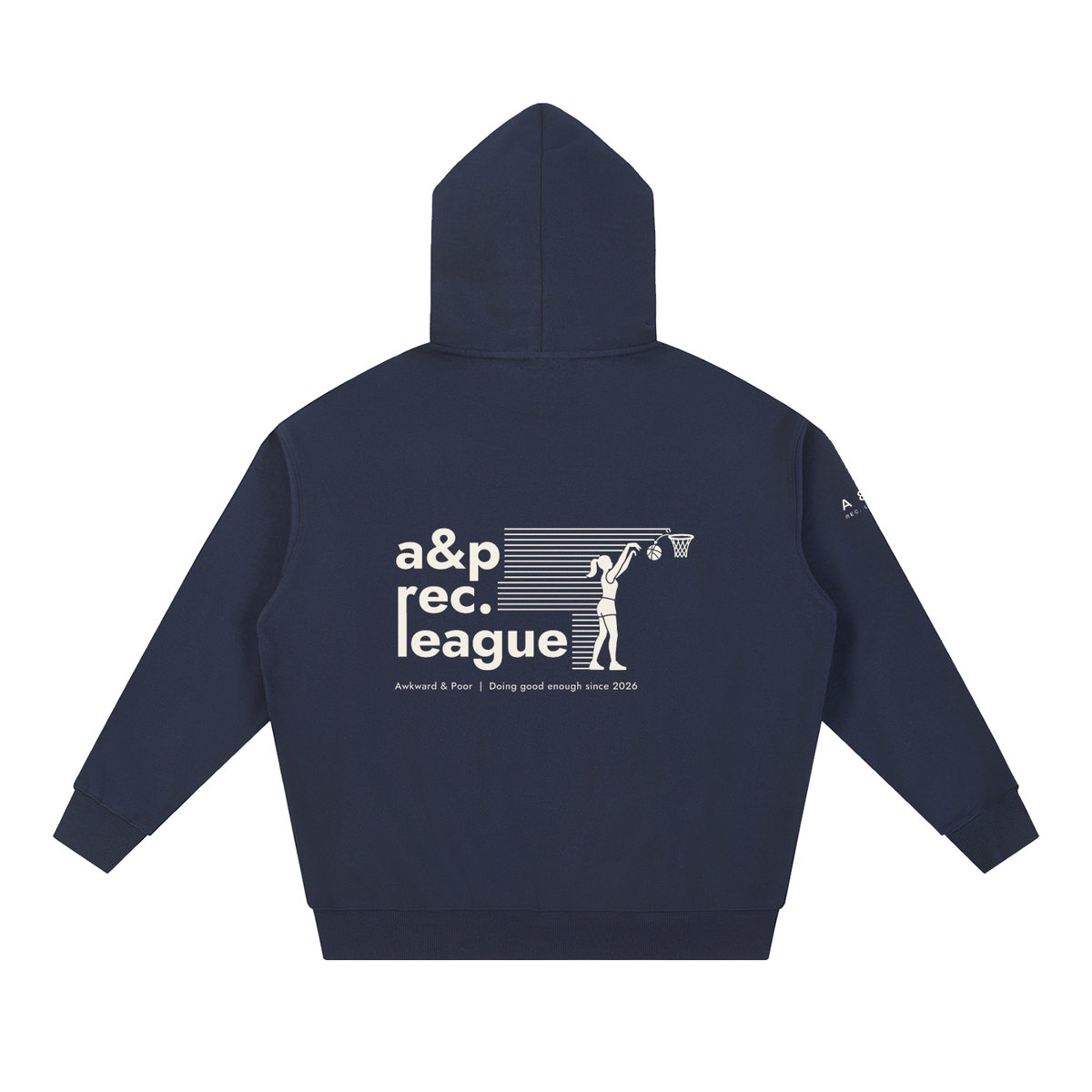 A&P Rec. League Hoodie, Navy Blue