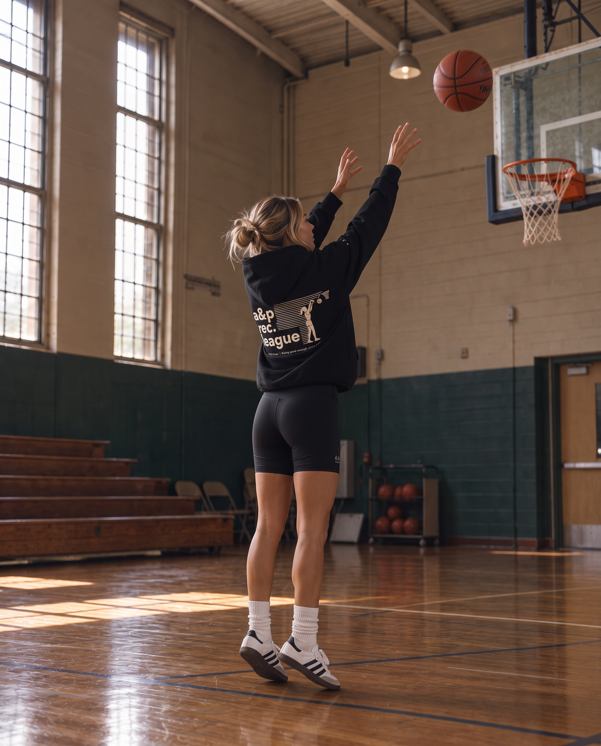 A&P Rec. League Hoodie, Black