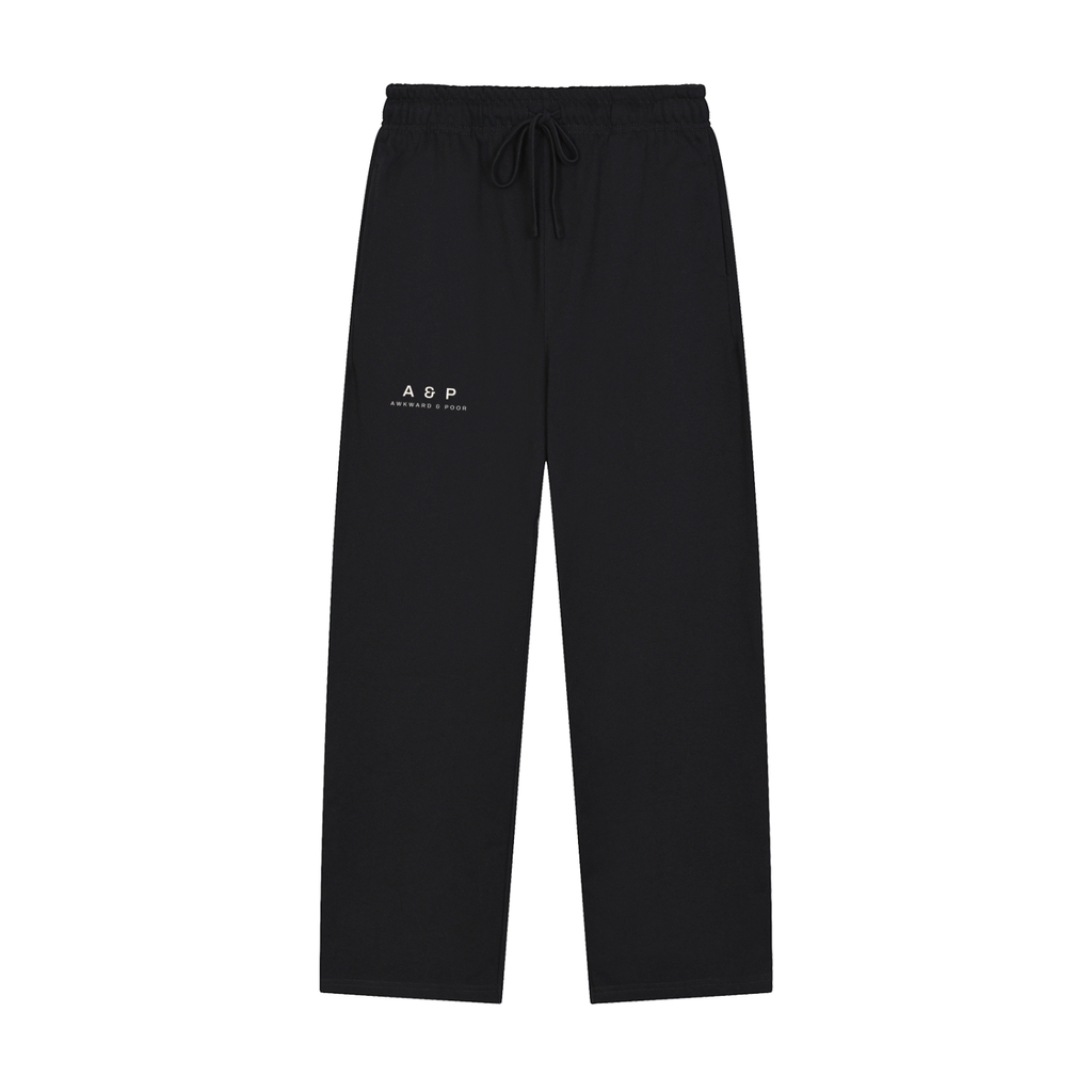 A&P Straight-Leg Sweatpants, Black